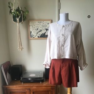 Vintage Plantation by Issey Miyake button up top